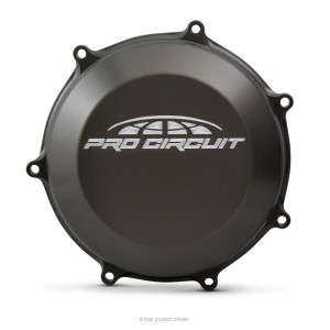 Tapa de embrague Pro Circuit para Kawasaki KX450: aluminio, negro