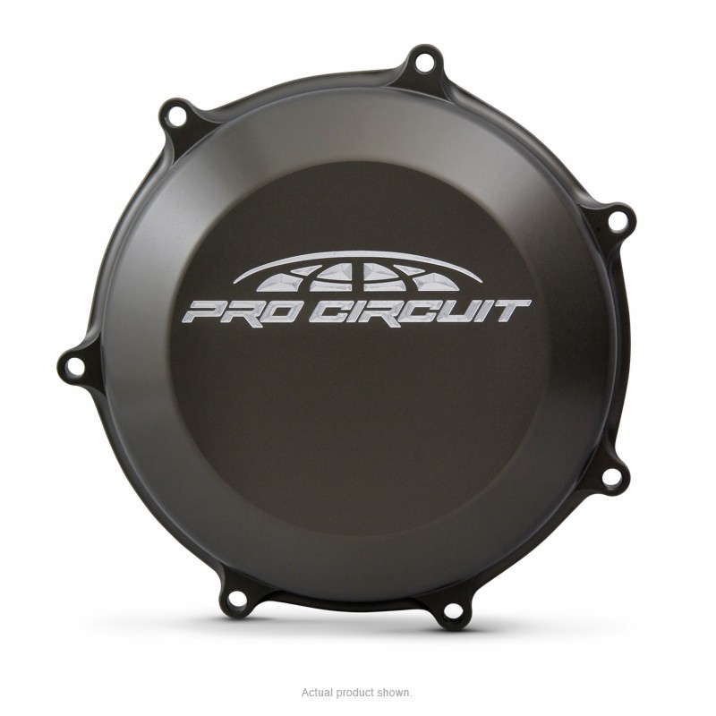 Tapa de embrague Pro Circuit para Kawasaki KX450: aluminio, negro
