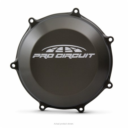 Tapa de embrague Pro Circuit para Kawasaki KX450: aluminio, negro