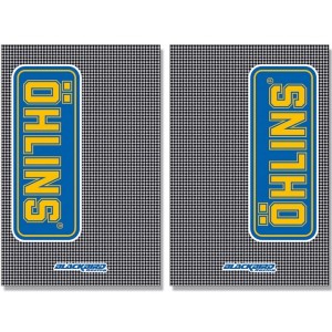 Adhesivos de horquilla Blackbird look carbono Ohlins 5015O
