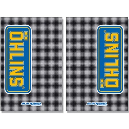 Adhesivos de horquilla Blackbird look carbono Ohlins 5015O