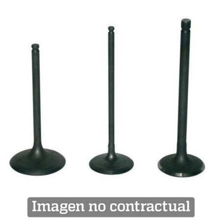 Válvula de titanio Prox Ø23.50 longitud 87.30 Øcuello 4.00 Admisión