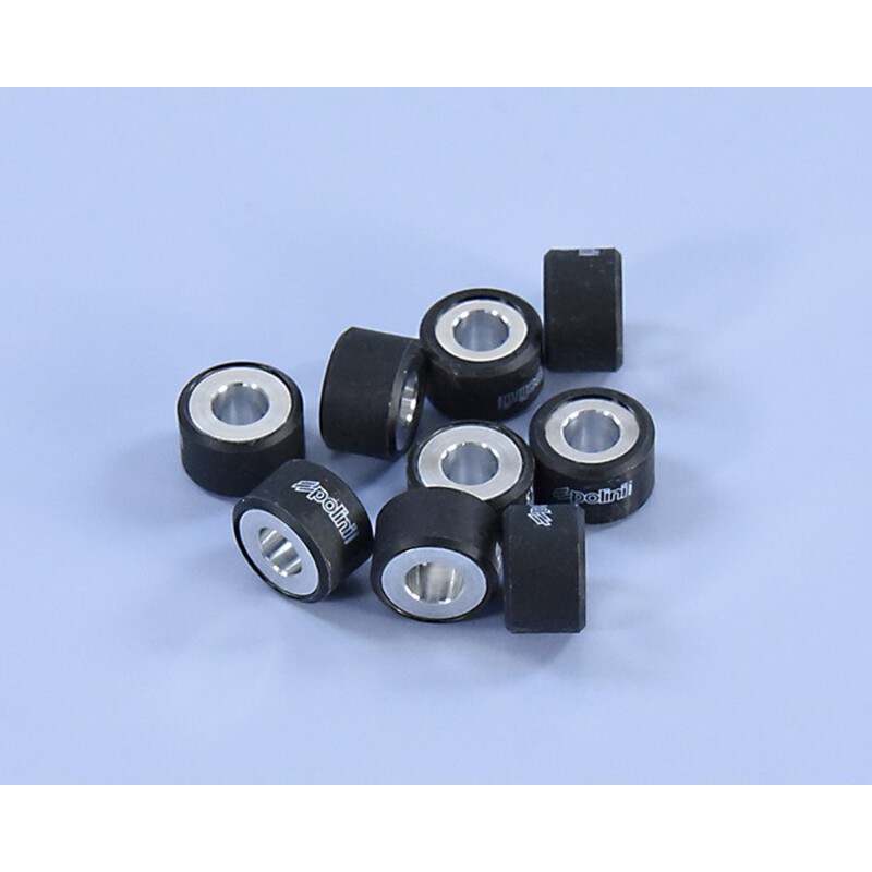 Rodillos de variador POLINI 19x12mm 7,6gr - 9 piezas