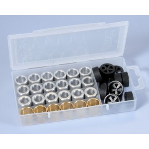 Caja de rodillos POLINI 19x15,5mm 3,5-4-4,5-5gr - 24 piezas