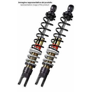Doble amortiguador trasero BITUBO YGB02 - Negro/Gris