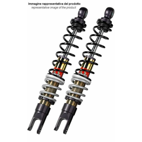 Doble amortiguador trasero BITUBO YGB02 - Negro/Gris