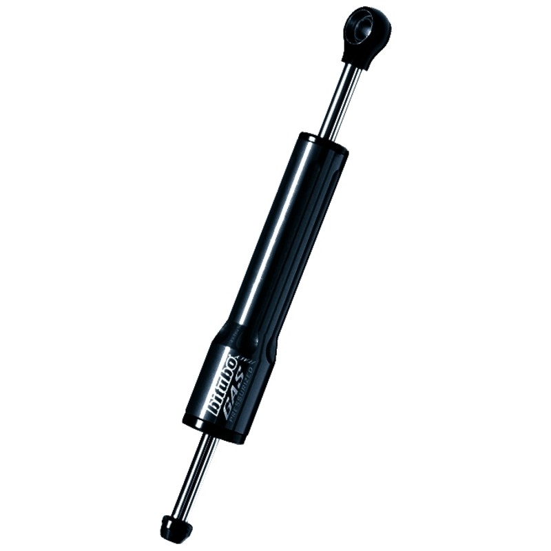 Cilindro amortiguador de dirección Bitubo color Negro L.282mm