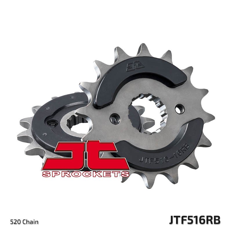 Piñón con goma anti-ruido JT SPROCKETS acero 516 - 520
