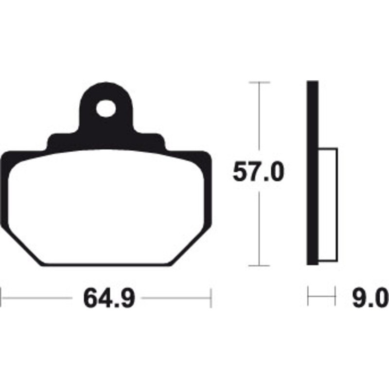 Pastillas de freno Tecnium MA110 Orgánicas