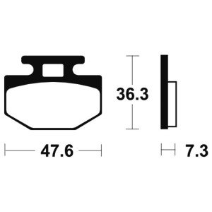 Pastillas de freno Tecnium MA128 Orgánicas