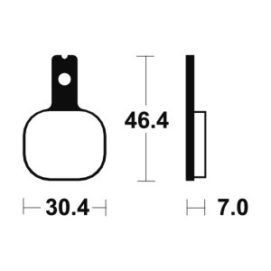 Pastillas de freno Tecnium MA155 Orgánicas
