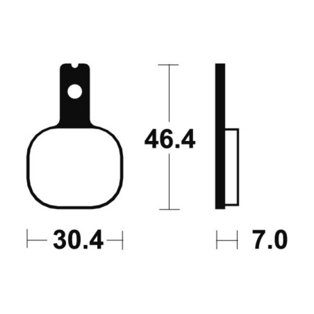 Pastillas de freno Tecnium MA155 Orgánicas