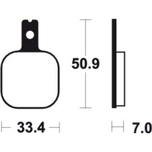 Pastillas de freno Tecnium MA156 Orgánicas