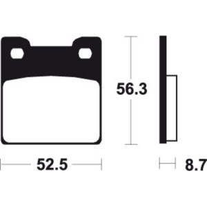 Pastillas de freno Tecnium MA201 Orgánicas