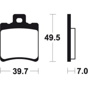 Pastillas de freno Tecnium MF271 Sinterizadas