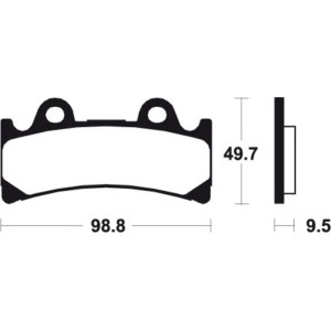 Pastillas de freno Tecnium MRR183 Sinterizadas competición