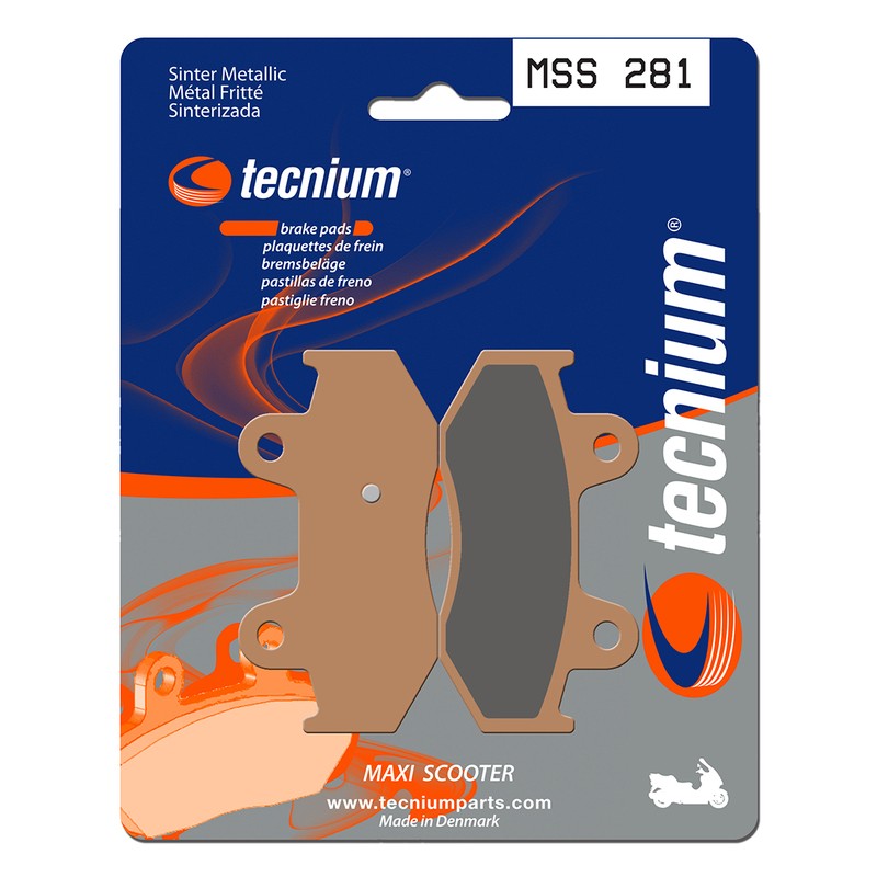 Pastillas de freno Tecnium MSS281 Sinterizadas