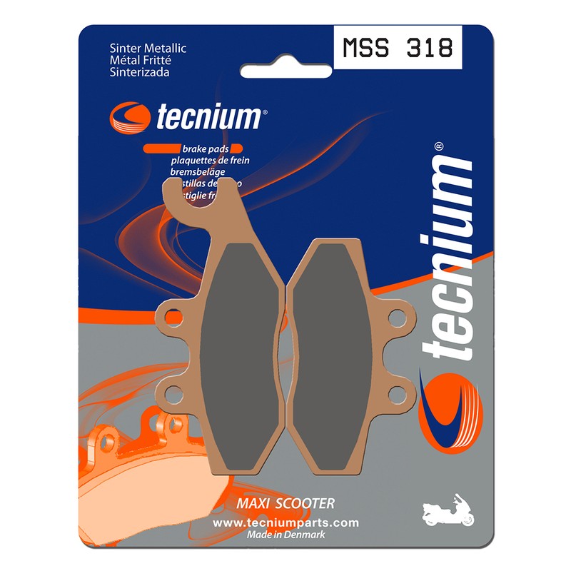 Pastillas de freno Tecnium MSS318 Sinterizadas