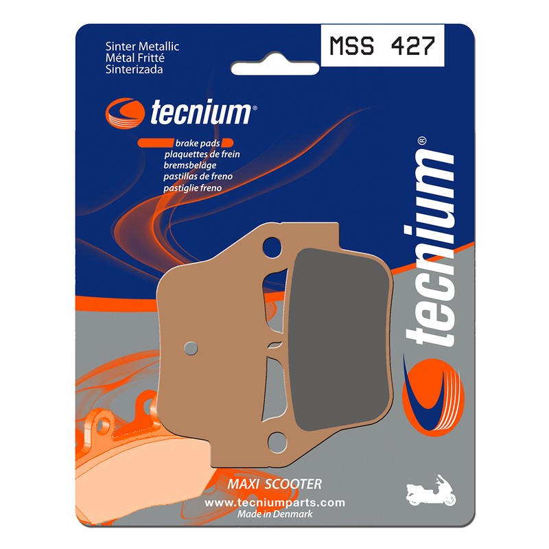 Pastillas de freno Tecnium MSS427 Sinterizadas SYM Maxsym 600I ABS