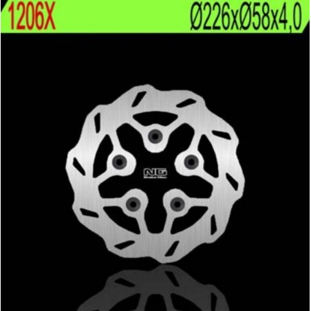 Disco de freno NG BRAKES ondulado fijo