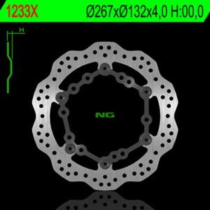 Disco de freno NG BRAKES ondulado flotante