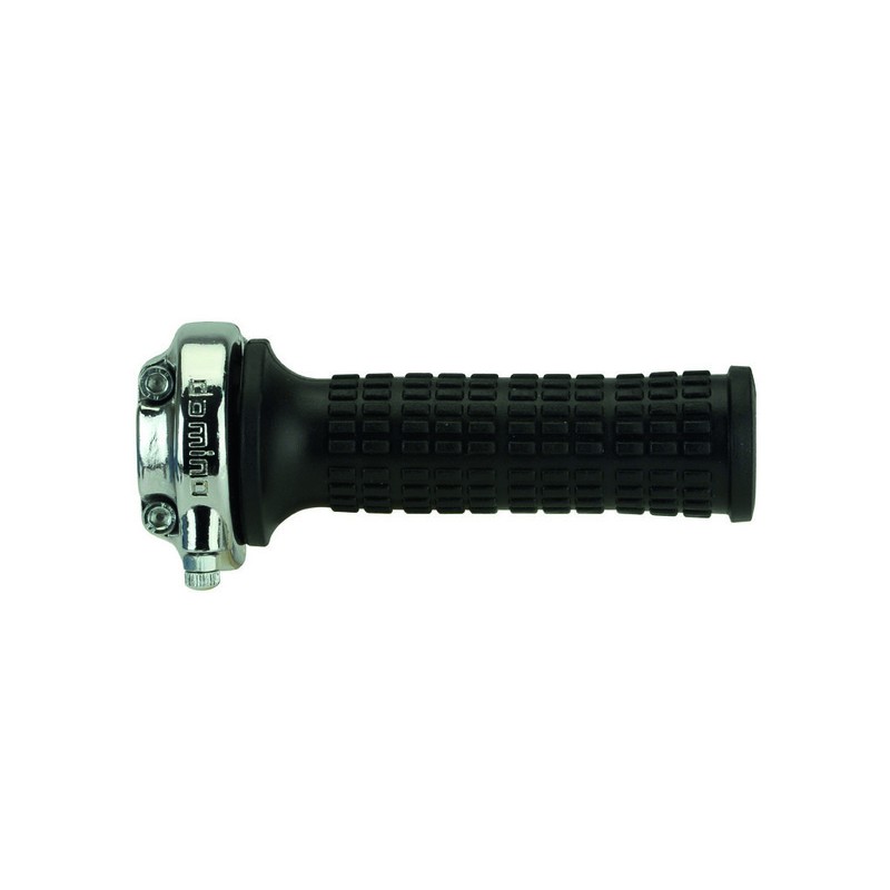 Acelerador vintage cromado Domino Lario 0346.03 + puños