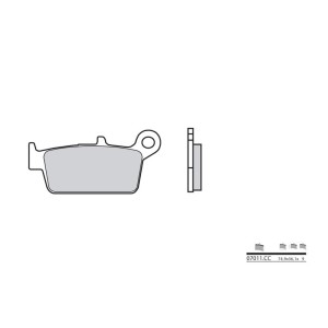 Pastillas de freno orgánicas Brembo 07011