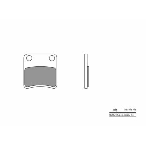 Pastillas de freno orgánicas Brembo 07092