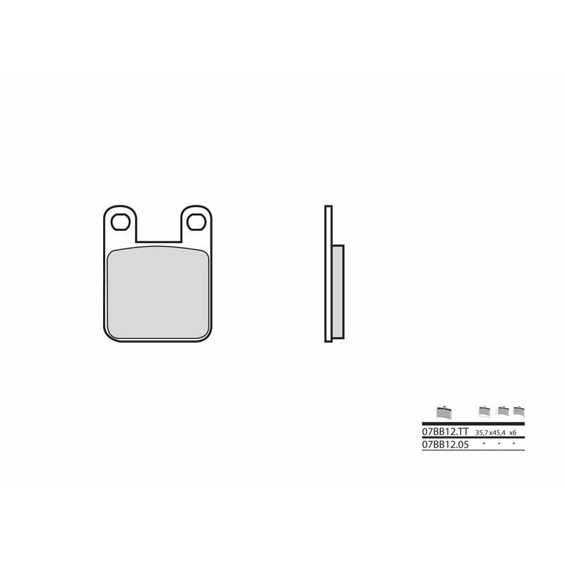 Pastillas de freno orgánicas Brembo 07BB1205