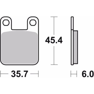 Pastillas de freno orgánicas Brembo 07BB12TT