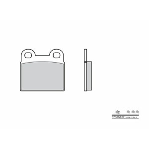 Pastillas de freno orgánicas Brembo 07GR6007