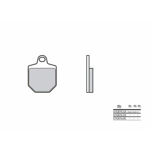 Pastillas de freno sinterizadas de competición Brembo 07GR76RC