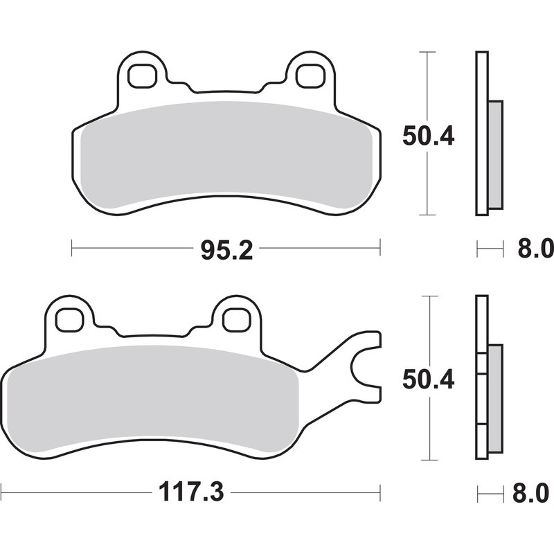 Pastillas de freno sinterizadas Brembo 07GR91SX