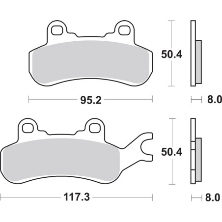 Pastillas de freno sinterizadas Brembo 07GR91SX