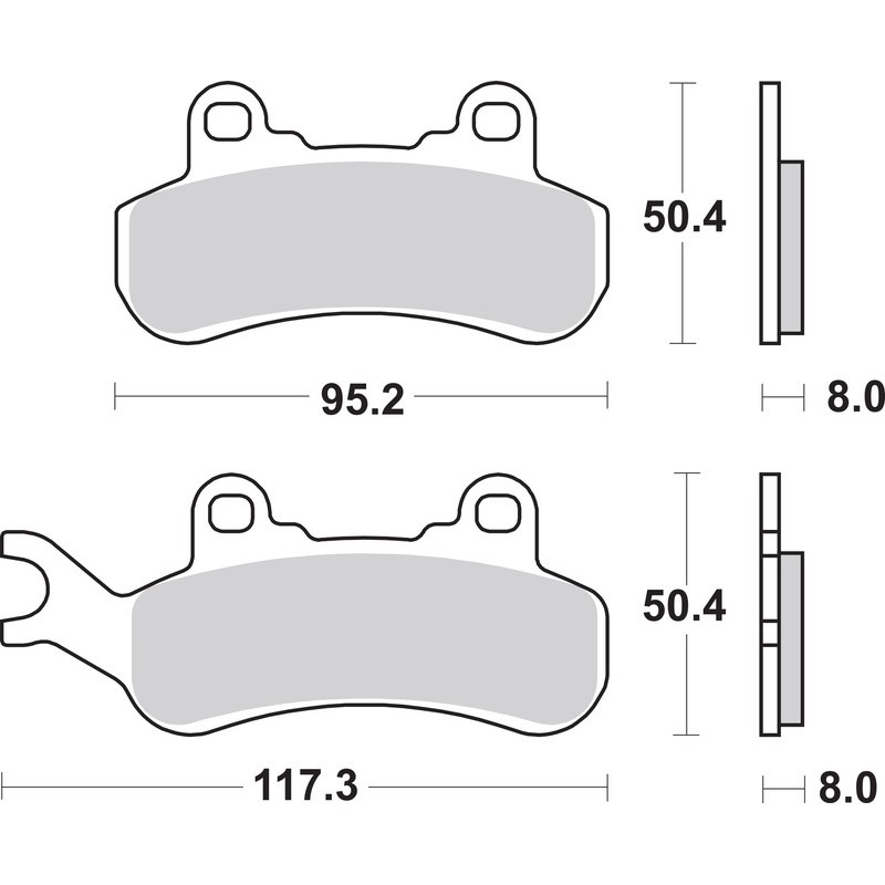Pastillas de freno sinterizadas Brembo 07GR92SX
