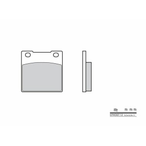 Pastillas de freno orgánicas Brembo 07HO0712