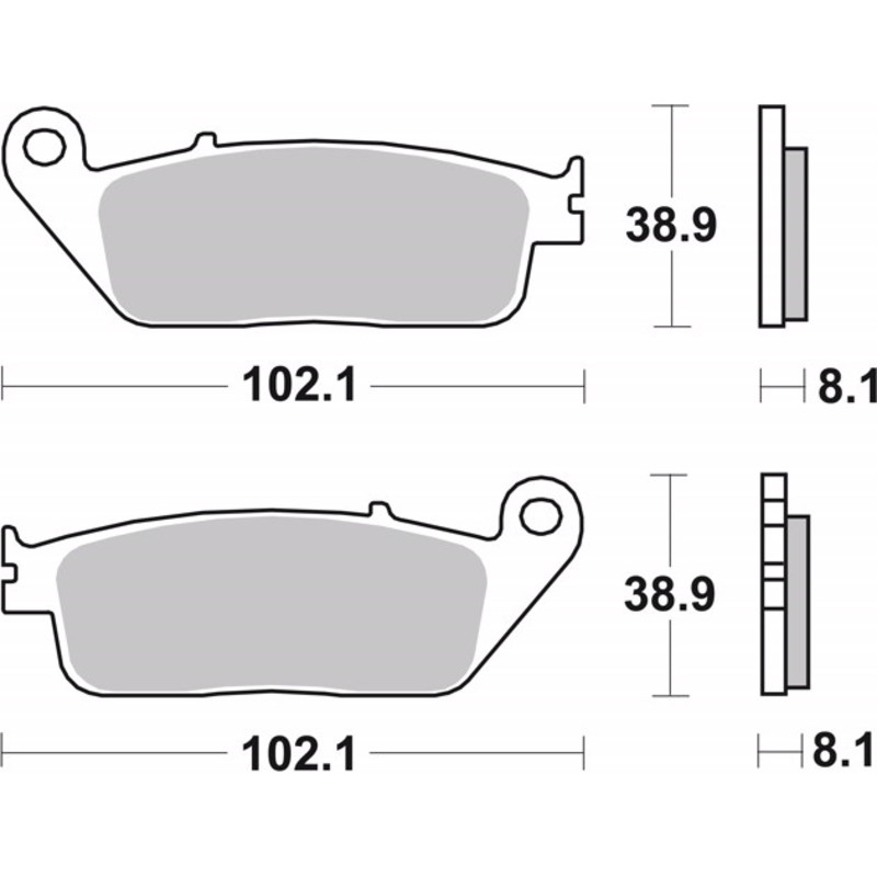 Pastillas de freno sinterizadas Brembo 07HO30SA