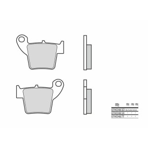Pastillas de freno sinterizadas Brembo 07HO48SD