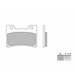 Pastillas de freno orgánicas Brembo 07YA2609