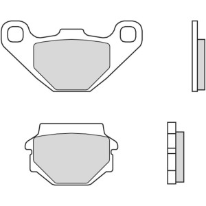 Pastillas de freno orgánicas Brembo 07YA54CC