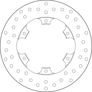 Disco de freno BREMBO Serie Oro redondo fijo