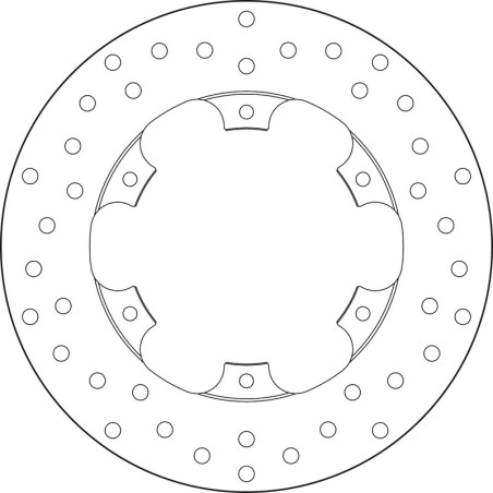 Disco de freno BREMBO Serie Oro redondo fijo