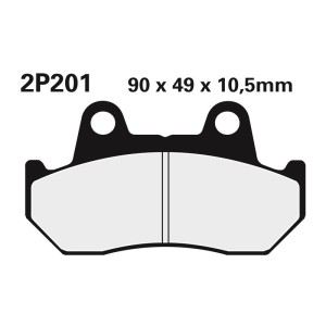 Juego pastillas de freno NISSIN 2P201NS Tra. CBR600F