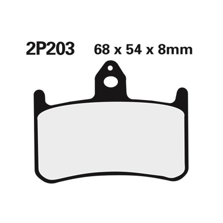 Juego pastillas de freno NISSIN 2P203ST Del. Honda RS250