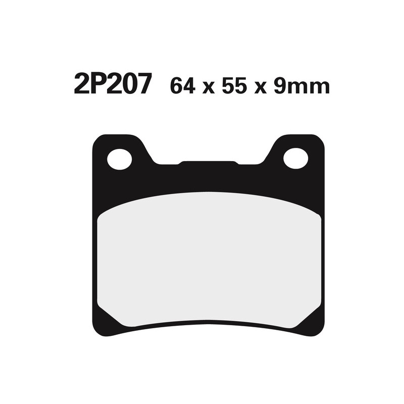 Juego pastillas de freno NISSIN 2P207NS Del. FJ1100 83