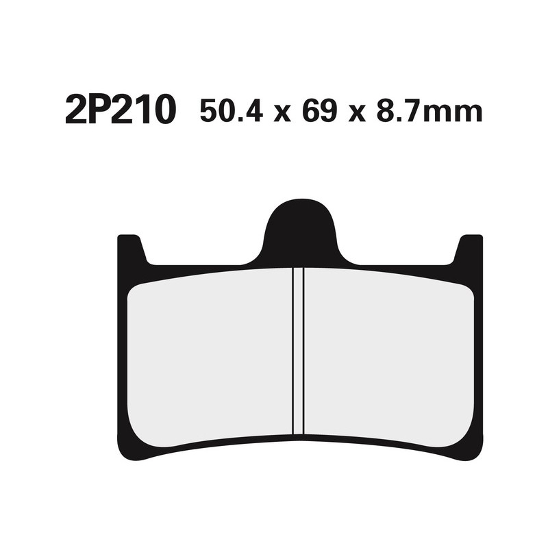 Juego pastillas de freno NISSIN 2P210NS Del. TZR250