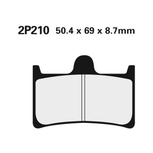 Juego pastillas de freno NISSIN 2P210ST Del. Fazer 600 / R6