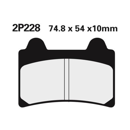 Juego pastillas de freno NISSIN 2P228NS Del. TZR250 87-89