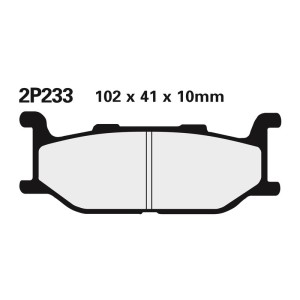 Juego pastillas de freno NISSIN 2P233NS Del. XJ600 91-97