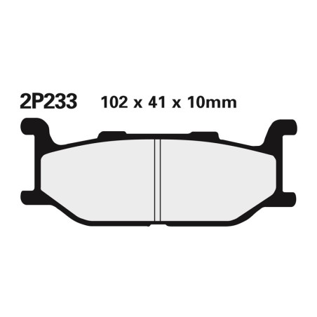Juego pastillas de freno NISSIN 2P233NS Del. XJ600 91-97